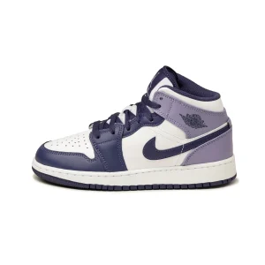Jordan 1 Mid White Sky J Purple GS