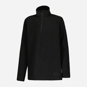 BRUGI MICROPILE BAMBINO MEZZA ZIP NERO