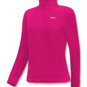 BRUGI MICROPILE DONNA MEZZA ZIP VIOLA