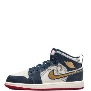 Jordan 1 Mid SE Younger Kids' (PS)