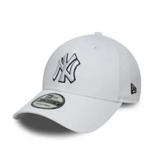 Cappello New Era Bianco Logo Bianco/Nero