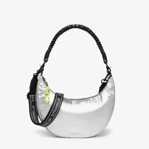 Bomb Round Shoulder Bag Silver