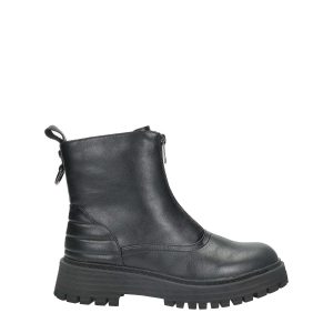 Anfibi con zip frontale.Tacco alto 4cm