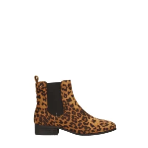 Stivaletti leopardati scamosciati. Tacco alto 3cm