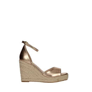 Zeppe laminate con zeppa in corda. Tacco alto 10.5cm