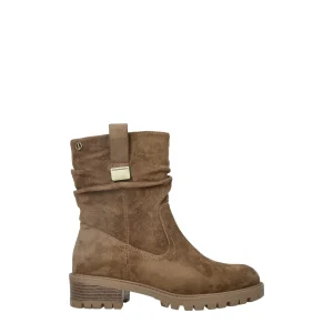 Stivaletti scamosciati.Tacco alto 4cm