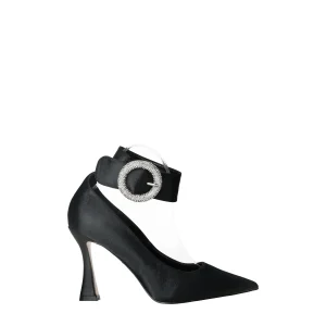 Décolleté con fibbia in giiello.Tacco alto 10cm