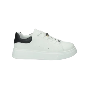 Sneakers con inserto in gioiello.Tacco alto 3cm