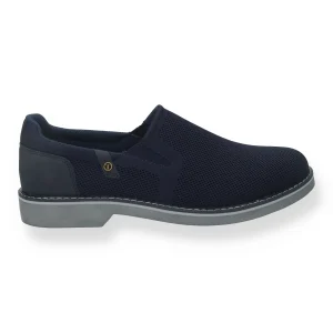 Mocassini in  tessuto stretch. sottopiede in Memory Active