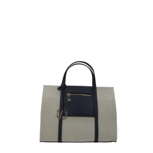 Shopping bag con zip esterna