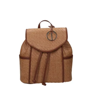 Zaino con trama paglia