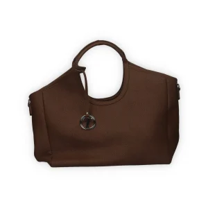 Shopper con doppi manici e tracolla in pelle