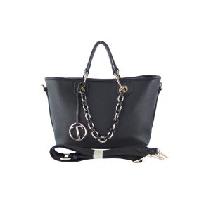 Borsa a mano con doppi manici a tracolla e pendente di Tata Italia