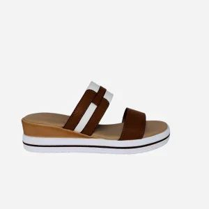 Sandali con doppia fascia. Made in Italy. Tacco alto 6cm