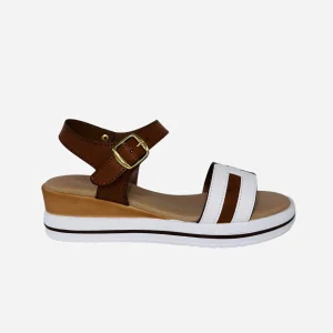 Sandali con doppia fascia. Made in Italy. Tacco alto 6cm