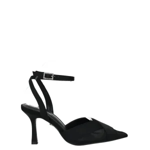 Décolleté in raso e rete