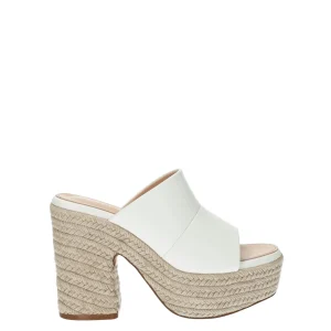 Sandali zeppa tacco in corda