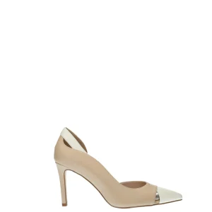 Décolleté con punta a contrasto