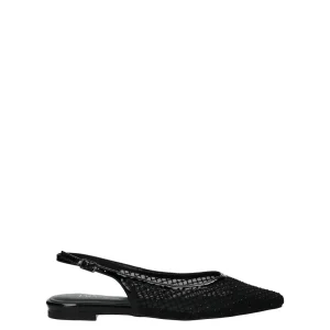 Ballerine in rete con strass