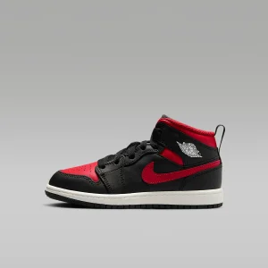 JORDAN 1 MID PS Rosso/Nero